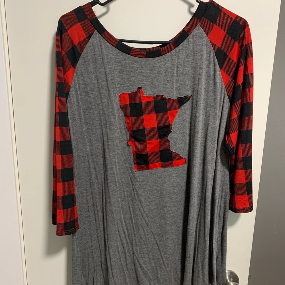 Minnesota Buffalo Plaid Tunic